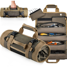 Tool Bag Roll Up, Heavy Duty Roll Up Tool Bag, Tool Roll Bag Organizers