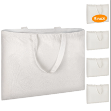 5 Pack Cotton Tote Bag, 21