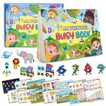Busy Book for Toddlers 3+, Preschool Learning Activities with 16 Themes Preschool Workbooks