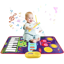 Floor Piano Mat for Toddlers, Baby Kid Sensory Early Educational Dancing Keyboard Carpet