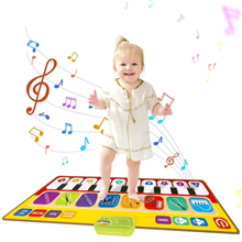 Piano Mat for Toddlers, Musical Keyboard Floor Playmat for Electronic Music Touch Play Blanket