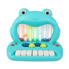 Blowing Ball Frog Piano, Musical Toy Keyboard, Play Piano, Songs, Sounds, Lights